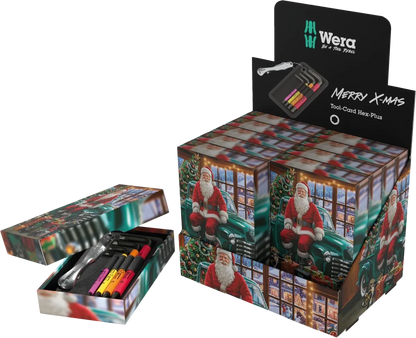 Wera 05135825001 Christmas 2026 Hex-Plus L-Key Tool Card Set & Bottle Opener