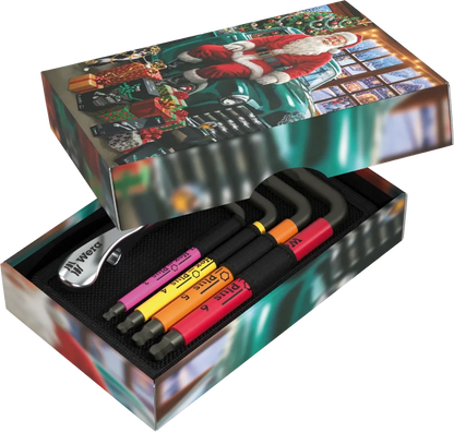 Wera 05135825001 Christmas 2026 Hex-Plus L-Key Tool Card Set & Bottle Opener