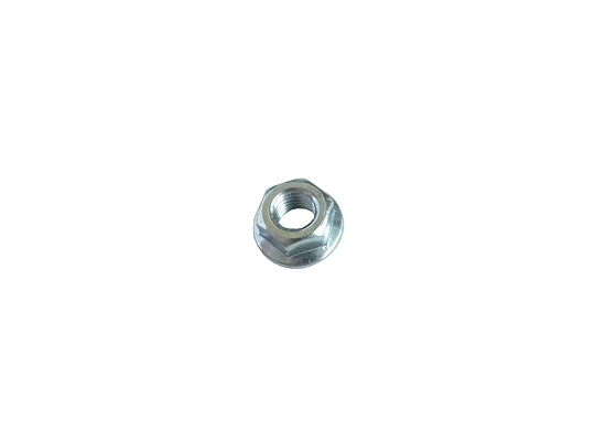 Single 5/16 inch smooth flanged nut for kart wheel applications