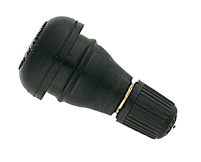 Short valve stem installed on kart wheel rim