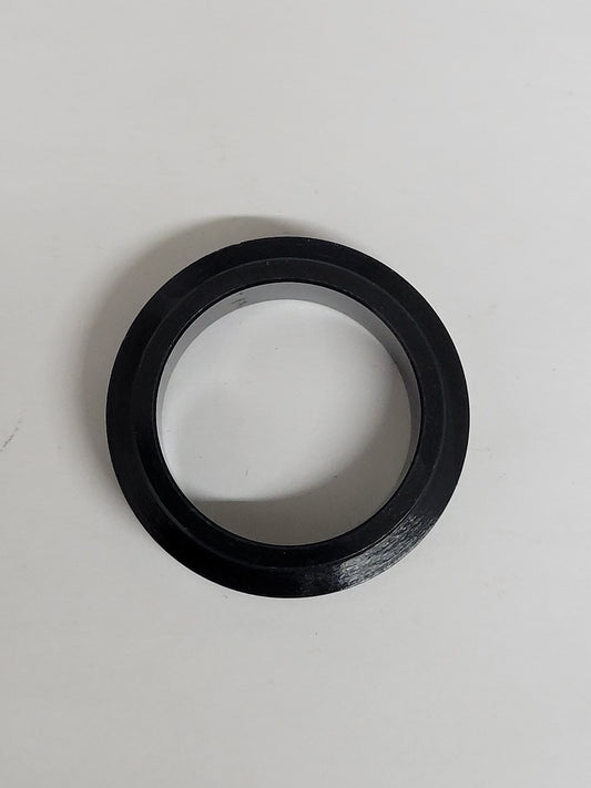 Black anodized 5mm wide metric wheel spacer with 25mm ID for kart axles