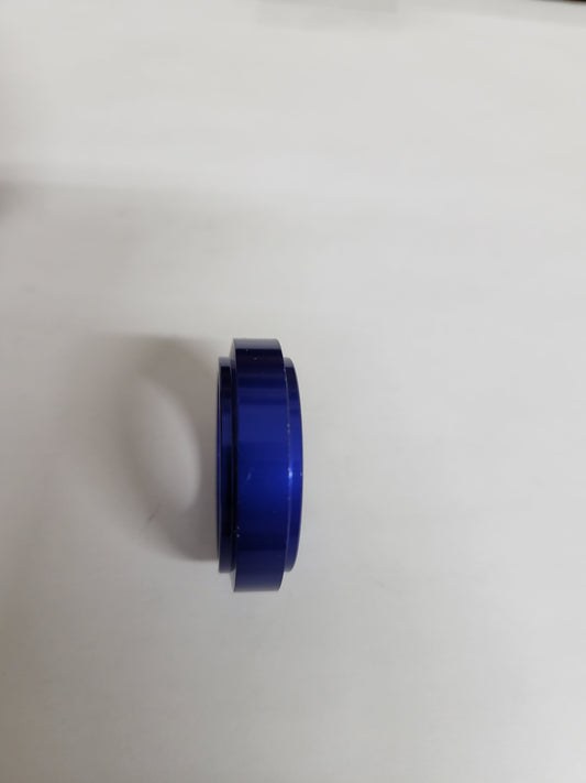 Blue anodized 5mm metric wheel spacer with 25mm ID for kart racing