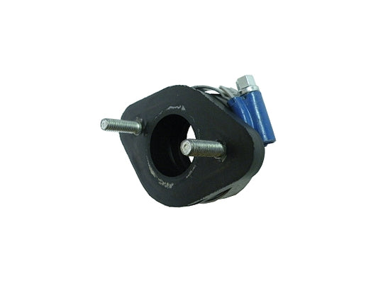 Rubber spacer positioned between carburetor and World Formula manifold